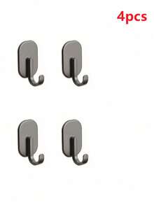 1/8/10pcs Convenient Black Super Strong Magnetic Hooks, No Drilling Required, Space Saving, Multi-Functional, Rust-Proof, Fashionable Wall-Mounted - Suitable For Camping, Barbecue, Kitchen, Refrigerator And Garage Walls, Personalized Decoration, Home Decor - Multicolor - View 18