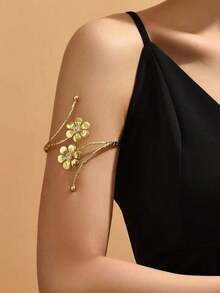 4pcs Women's Arm Cuff Bracelet Set, Minimalist Adjustable Arm Bands - A0021T-4 - View 4