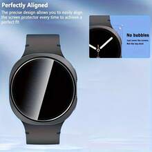 Bộ 4 miếng dán bảo vệ màn hình cho Galaxy Watch 8 40mm 44mm/Watch8 Classic/Watch8 Ultra (2025), kính cường lực 9H vừa khít, chống vỡ và chống trầy xước, tương thích với màn hình Galaxy Watch 5/6/7/8 40mm/44mm, độ phân giải cao, siêu mỏng và dễ dàng lắp đặt. - 4 chiếc cho Galaxy Watch 8 Classic 46mm - Xem 8