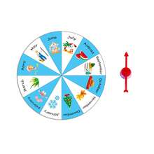 hoojojo 8 Themes (Color, Emotion, Number, Shape, Weather, Month, Day Of The Week) Early Learning Rotating Wheel - Educational Tool Suitable For Classroom Games And Home Activities - Multicolor - View 15