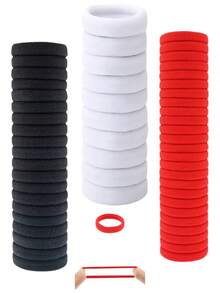 10/50/100/200PCS Dây buộc tóc đuôi ngựa màu đỏ độ đàn hồi cao, dây buộc tóc thời trang đơn giản thanh lịch không đường may, dây buộc tóc độ đàn hồi cao không gây chặt, bền và không dễ đứt, phụ kiện thiết yếu cho sinh hoạt hàng ngày tại nhà, văn phòng và gia đình, phù hợp cho tóc ngắn, buộc đuôi ngựa cao, buộc đuôi ngựa thấp, búi tóc, tóc mái, phụ kiện tóc thiết yếu mùa hè, phù hợp cho thể thao, thể hình, yoga, bơi lội, làm việc, giải trí, chụp ảnh, chân dung, hẹn hò hàng ngày, tiệc tối, ăn tối, tạo kiểu tóc, biểu diễn sân khấu - Đỏ - Xem 4