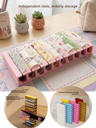 Hộp đựng giấy chuyển hình trang trí móng tay mới nhất, hộp đựng dụng cụ trang trí móng tay 3D nhiều ngăn nhỏ gọn, phụ kiện trang trí móng tay, thích hợp cho việc tự làm tại salon móng tay, quà tặng cho phái nữ và các cô gái, salon móng tay, kỹ thuật trang trí móng tay đơn giản.