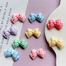 10/20/30/50pcs Stiker Resin DIY Motif Polkadot Warna Macaron, Stiker dengan Alas Datar, Cocok untuk Membuat Anting, Aksesori Rambut, Perhiasan, dan Dekorasi Kerajinan Tangan Lainnya - Warna Acak - MultiWarna - View 6