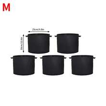 Bộ 5 túi trồng cây/chậu vải thoáng khí có tay cầm (Dung tích có sẵn: 5 gallon, 15 gallon, 20 gallon, 25 gallon, 30 gallon) - màu đen - Xem 13