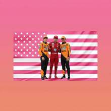 Lando Norris Charles Leclerc Oscar Piastri Flag, F1 Drivers Pink US Flag, Formula One Wall Tapestry,Measuring 30*40inch Feet To 70*90inch - NHƯ HÌNH MINH HỌA - Xem 1