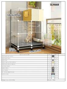Lồng chim lớn kiểu biệt thự, thích hợp cho việc nhân giống vẹt, vẹt đuôi dài, sáo, chim hoàng yến, chim sẻ. - Loại lắp ráp - Xem 26