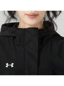 Under Armour Women's Spring 2026 Comfortable Hooded Casual Jacket, Sports Windbreaker 23600402-001 - Black - View 3