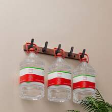 Walnut Wood Wall Hook, No Drill Needed Coat Rack, Entryway Hanging Hooks For Clothes, Hats - Brown - View 4