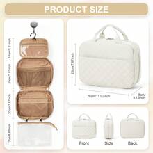 Travel Toiletry Bag For Women, Travel Makeup Bag Portable Hanging Organizer Multifunctional Water-Resistant Shaving Bag Multiple Compartments With Hanging Hook For Toiletries Accessories For Women Toiletries Bag Wash Bag Large Capacity Shower Bag Mothers Day Gift Teacher Gift Cruise Essentials Travel Essential - Multicolor - View 9