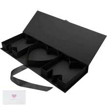 Schwarze MOM Geschenkbox 55,5 x 19 x 6,6 cm, leere Buchstabenförmige Blumenbox für Muttertag, Geburtstag, Jahrestag, Rosen-Arrangements und Blumengeschenke - Übersicht 12