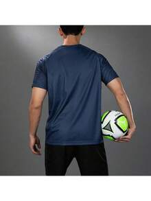 Under Armour Unisex Spring 2026 New Football Training Sports Running Fitness Breathable Short Sleeve T-Shirt 24500509-408 - Blue - View 6