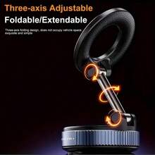 Giá đỡ điện thoại từ tính hút chân không cho ô tô, xoay 360°, giá đỡ cốc hút đa năng cho bảng điều khiển ô tô, giá đỡ điện thoại từ tính ổn định tương thích với Apple 17 16 15 14 13 Pro Max. - màu đen - Xem 6