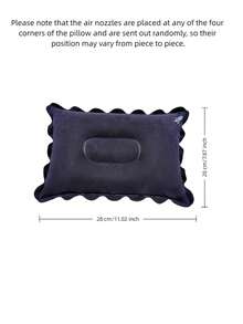 1pc Inflatable Travel Pillow With Neck Support, Portable Neck Pillow + Nap Pillow, Airplane Pillow, Compact & Lightweight, Foldable & Easy To Store, Suitable For Travel - Multicolor - View 18