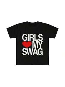 Funny Meme T-Shirt, Girls Love It / I Love My 2010s Style, Unisex T-Shirt - Black - View 2