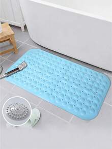 1 pieza Alfombra de baño antideslizante de PVC con ventosas, alfombra de bañera y ducha para el baño - Gris - Ver 5
