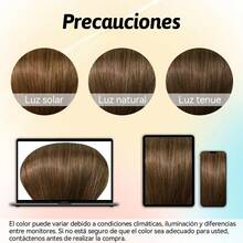 Extensiones de cabello sintético de 60 cm de largo, con 5 clips, aptas para uso diario y fiestas, fabricadas con fibra resistente al calor. - 613# - Ver 9