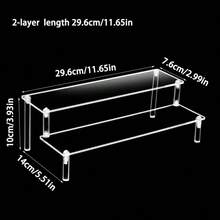 1 1-5 Tier Clear Acrylic Display Stand, Cosmetic Organizer, Perfume Acrylic Stand, Cupcake Stand, Suitable For Food Dessert Display Stand, Cosmetic Supplier Products. Desktop Clear Acrylic Handmade Doll Perfume Cosmetic Cake Accessory Multi-Functional Storage Rack. - Clear - View 13