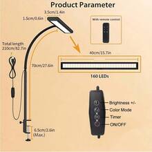 Đèn sàn hiện đại có thể điều chỉnh, đèn đọc sách LED nhẹ và di động, 3 màu, 10 mức độ sáng, có thể xoay, hẹn giờ 1 tiếng, thích hợp cho làm việc, học tập, may vá, vẽ tranh, trang điểm và nhiều hơn nữa. - màu đen - Xem 16