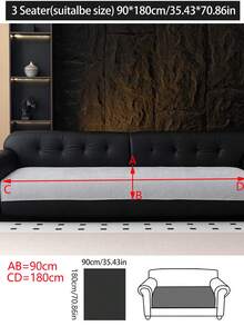 1 pieza Funda de cojín de sofá de chenilla cómoda, protector de asiento de sofá universal para todas las estaciones, almohadilla de sofá minimalista moderna antideslizante, a prueba de polvo y fácil de limpiar, suave y resistente a la decoloración, apta para mascotas, adecuada para dormitorio, oficina, sala de estar, sofá en forma de L y sofá de 1/2/3/4 plazas - Gris Claro - Ver 15