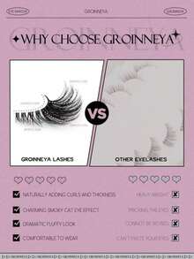 Ultra Short Natural Half-Strip False Eyelashes, Transparent Band, Soft 3D Faux Mink Short Style - Black - View 5