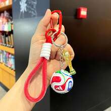 FIFA FIFA 2026年世界杯足球钥匙扣，足球迷纪念品，节日理想礼物及收藏品 - A - 查看 3