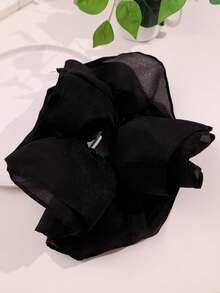 1pc Extra Large Lace Hair Scrunchie, New Elegant Hair Tie Flower For Women High-End Ponytail Holiday Accessories - Multicolor - View 13