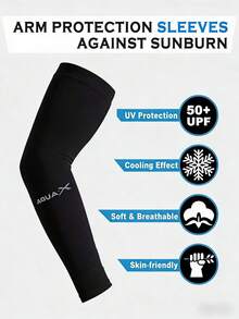 4 chiếc ống tay chống tia UV thoáng khí unisex - Chất liệu nylon co giãn, thoáng khí, thích hợp cho các hoạt động thể thao ngoài trời và đạp xe, màu xanh dương trơn, có thể giặt, phạm vi làm mát từ -5°C đến +50°C, công nghệ điều chỉnh nhiệt độ, vải ống tay co giãn thoáng khí, mùa hè, lễ hội, quà tặng nam, phụ kiện. - A - Xem 4