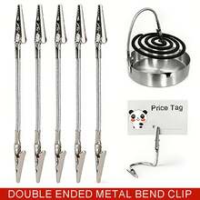 Kẹp cá sấu hai đầu bằng kim loại dẻo, đa năng, dùng để tự làm đồ. - A - Xem 3