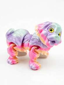 1pc Model Toy & New Year Gift (Random Eye Color, Random Rainbow Color), Suitable For Christmas, Halloween, Mother's Day, Children's Day, Birthday Gifts And Party Favors - 狗 - 查看 3