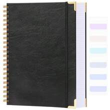 Cuaderno de Papel Cuadriculado Cuaderno en Espiral de 8.5" x 11" Cuaderno de Gráficas de Tapa Dura de 300 Páginas para la Escuela Cuadernos de Cuero para el Trabajo Ingeniería Cuaderno de - como en la foto - Ver 1