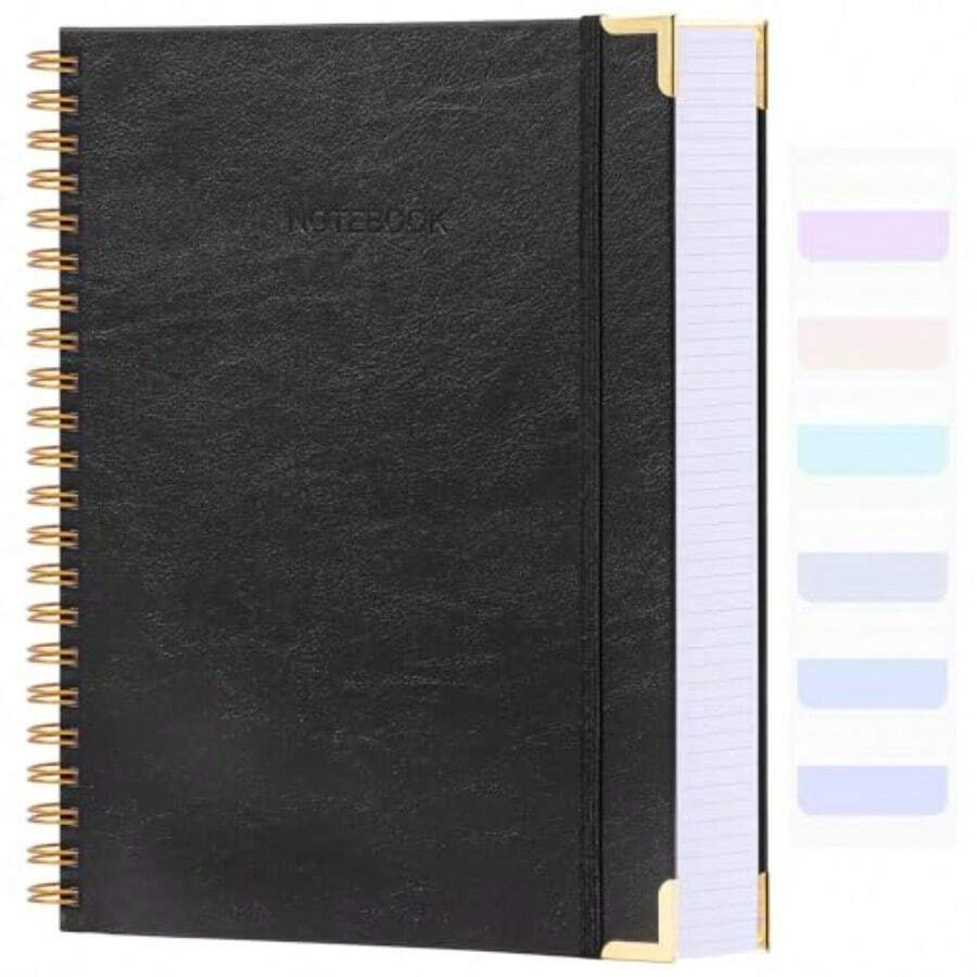 Cuaderno de Papel Cuadriculado Cuaderno en Espiral de 8.5" x 11" Cuaderno de Gráficas de Tapa Dura de 300 Páginas para la Escuela Cuadernos de Cuero para el Trabajo Ingeniería Cuaderno de - como en la foto - Ver 1