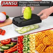 13-In-1 Professional Original Vegetable Slicer - Vegetable Slicer And Meat Grinder, Food Slicer With Container, Fruit Slicer, Kitchen Utensils And Accessories, Essential Home Manual Kitchen Tool Set, Suitable For Potato, Carrot, Cucumber And Other Ingredients, Efficient Slicer, Compact Design, Ideal Choice For Busy Mothers, Kitchen Supplies, Kitchen Accessories, Cheese Grater, Kitchen Vegetable Slicer, Kitchen Multi-Function Cutter, Vegetable Slicer, Vegetable Shredder, Kitchen Gadgets - Multicolor - View 6