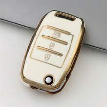 1个软TPU汽车钥匙扣保护套,钥匙收纳袋。本产品仅适用于可插入启动车辆的车钥匙。完全兼容起亚K3、RIO、CEED、SPORTAGE、SORENTO、NIRO、K3、Carens、Cadenza、Carnival、Optima、KX3、KX5、KX7、Smart Runner、Sorento等车型。四键钥匙扣保护套,男女通用时尚设计。 - 3按鍵 - 查看 13