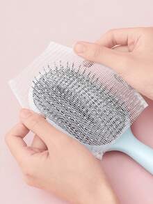 100/50pcs Air Cushion Comb, Hair Cleaning Net, Suitable For Daily Home Use - White - View 4