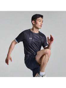 Under Armour Unisex Spring 2026 New Football Training Sports Running Fitness Breathable Short Sleeve T-Shirt 25500522-001 - Black - View 6