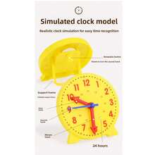 Wooden Digital Clock Early Education Learning Time Cognition Puzzle Board Set Educational Toy - Multicolor - View 4