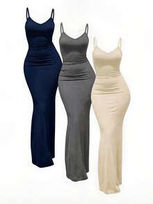 女士夏季连衣裙、度假连衣裙、女士夏季服装。优雅连衣裙、女士蓝色连衣裙、女士休闲连衣裙、女士派对连衣裙。简约高腰弹力修身连衣裙、吊带连衣裙、女士度假服装、女士节日服装、优雅派对连衣裙、沙滩连衣裙、V领夏季服装、春季服装 - 杏色 - 查看 1