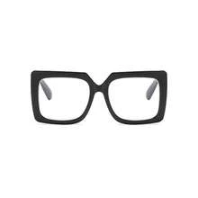 1pc Women's Fashion Oversized Square Minimalist Eyeglasses, Flattering And Stylish - Black - View 3