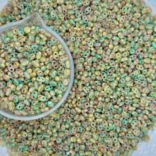 5g/Pack, 65pcs, 20 Colors, 3*6mm Pig Nose Shaped Mixed Glass Seed Beads, Handmade DIY Glass Bead Assortment Set, Suitable For Charm Bracelet, Pendant, Jewelry And Accessory Making - 3*6 Picasso Pig Nose 20 Colors - View 23