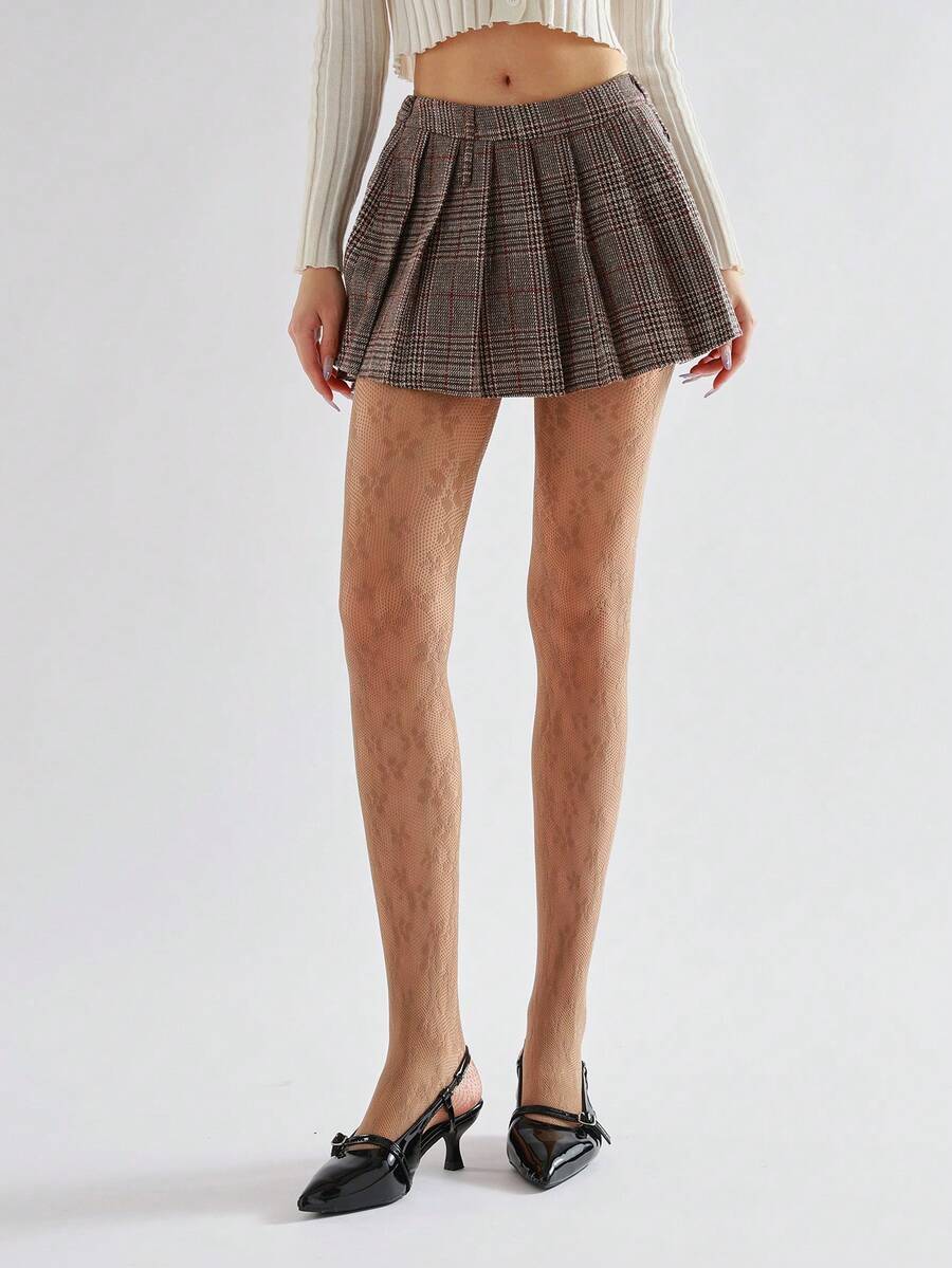 Quần tất ren dệt hoa lưới rỗng dành cho nữ - Nhiều màu - Xem 1