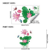 Hình dán cửa sổ hoa sen, mang đến cảm giác tươi mát, biến cửa sổ nhà bạn thành một ao sen dưới ánh trăng. Hình dán tự dính, dễ dàng di chuyển, thích hợp dán trong phòng khách, tiền sảnh, phòng học, phòng ngủ, mang không khí mùa hè lãng mạn lên khung cửa kính! - lá sen - Xem 3