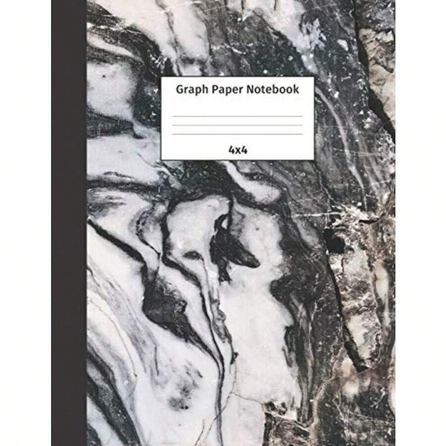 Graph Paper Notebook 4x4: Quad Ruled 4 Squares Per Inch Grid Paper. Math and Science Composition Notebook for Students and Teachers. Perfect for Sums Graphing Coordinates and Grids. - como en la foto - Ver 1