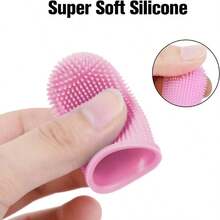 Pet Finger Toothbrush, Silicone Toothbrush, Puppy & Kitten Finger Brush, Suitable For Small Dogs And Cats - Multicolor - View 9