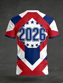 2026年美国足球队球衣，比赛训练运动服，网眼面料，透气速干，足球球迷周边商品 - 彩色 - 查看 2