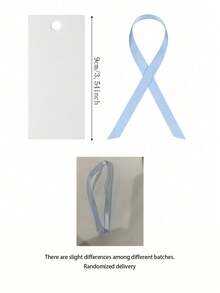 50 tấm thiệp trắng để bàn tiệc cưới kèm ruy băng satin và móc treo, đồ dùng trang trí tiệc cưới, kỷ niệm. - Nhiều màu - Xem 8