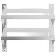 Étagère murale à 2 niveaux 50 x 23,5 x 48 cm Acier inoxydable argenté - 1PC - Voir 5