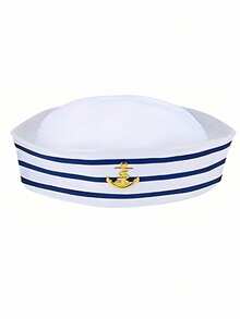 Nautical Theme Party Costume Set, Sailor Captain Hat, Halloween & Holiday Party Photo Props - Multicolor - View 5