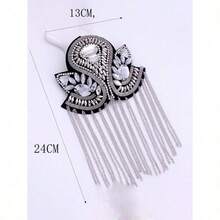 1pc Women's Tassel European-Style Personality Small Suit Metal Shoulder Chapter Vintage Punk Arm Chapter - A - View 2