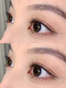 5对卡通假睫毛，仙女款透明纤细睫毛梗假睫毛，卡通恶魔款自然柔软睫毛假睫毛，适合初学者，1.3厘米 - 黑色 - 查看 3