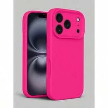 High-Quality Liquid Silicone Phone Case, Compatible With IPhone 17 Pro Max, 17 Pro, 17 Air, 17, 16, 15, 14, 13, 12, 11 Pro Max Plus, Soft Touch, Shock-Absorbing Protective Cover - Firefly Rose - View 1